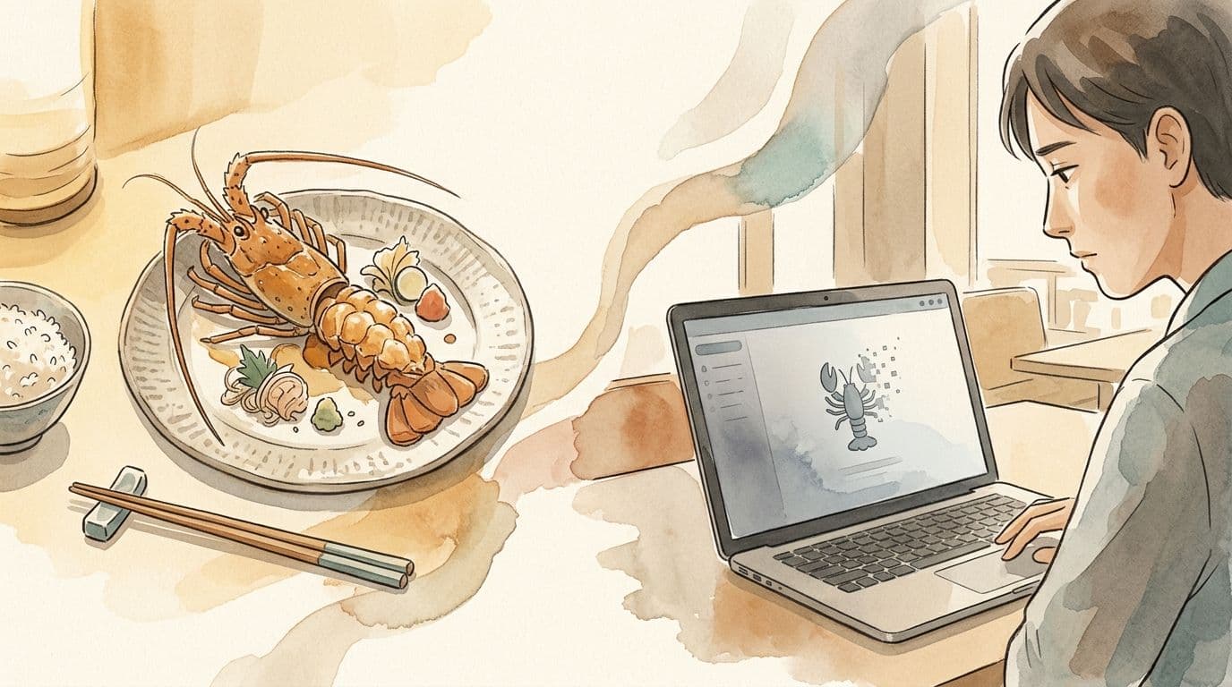 我喺沖繩食真龍蝦嗰陣,香港嘅 AI 龍蝦死咗